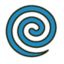 Animated blue swirl